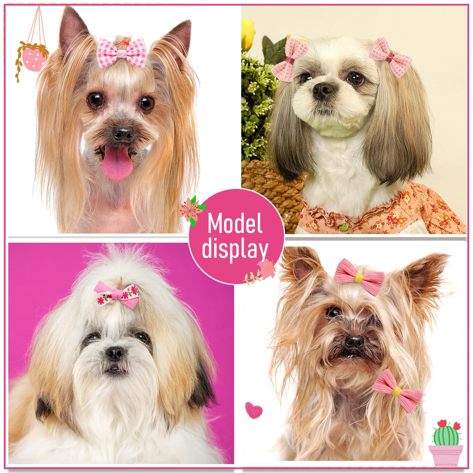 Bandes elastiques rose clair Mruq Pet pour chien, maintien fiable