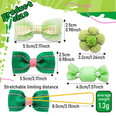 Nœud vert pour chien vert Mruq pet, idéal pour fêtes et photos.