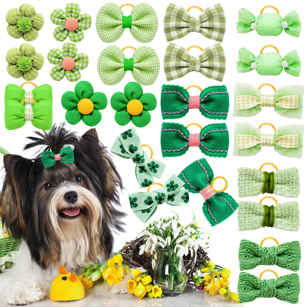 Utilisation quotidienne et occasions spéciales avec le nœud Mruq pet vert.