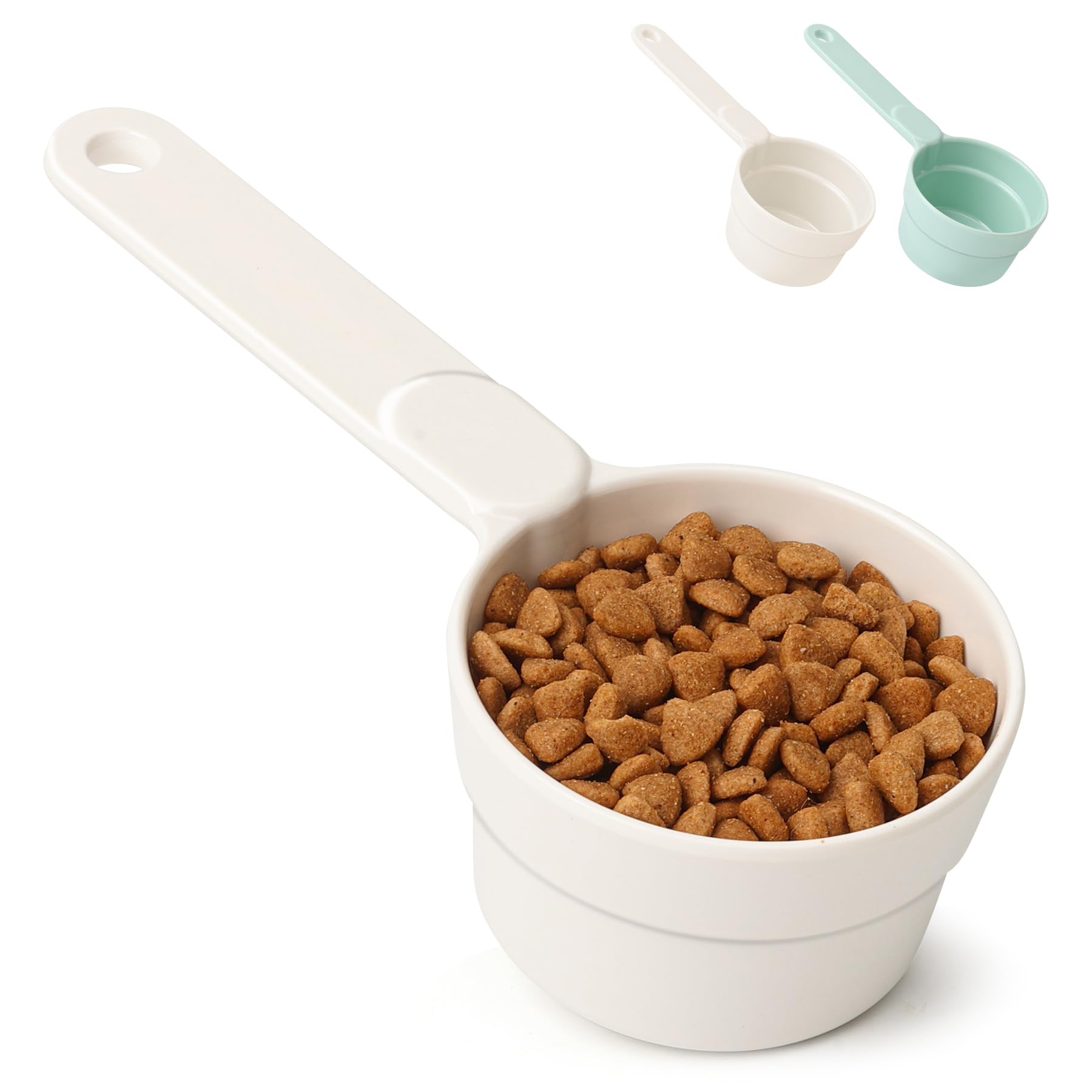 MSBC cuillère-doseuse pour nourriture de chien, demi-tasse, pratique et précise.