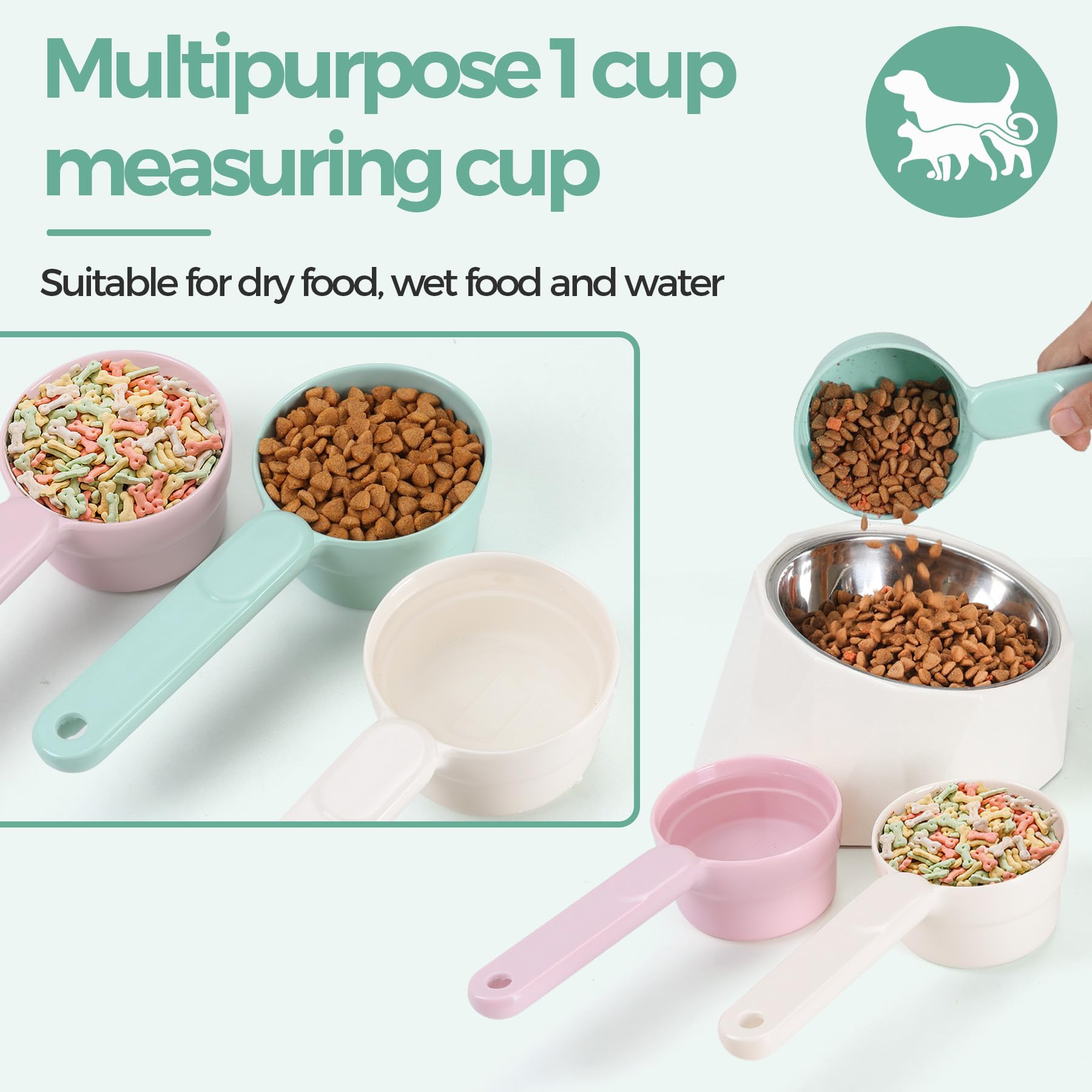 MSBC pelle nourriture furet 1 tasse, contrôle des portions