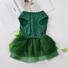MSNFOASM noeud vert soyeux sur robe tutu, touche chic et facile a ajuster.
