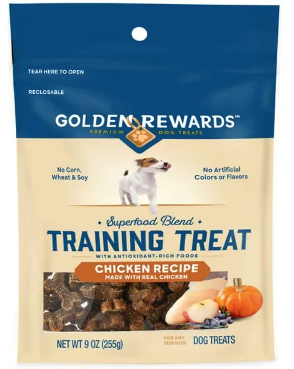 MT&L Golden Reward : sac d'emballage pratique, récompense idéale pour l’entraînement quotidien du chien.