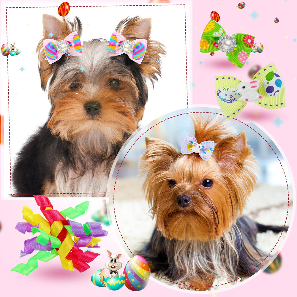 MTLEE: noeud chien ornament fleur, style chic pour fêtes et sorties.