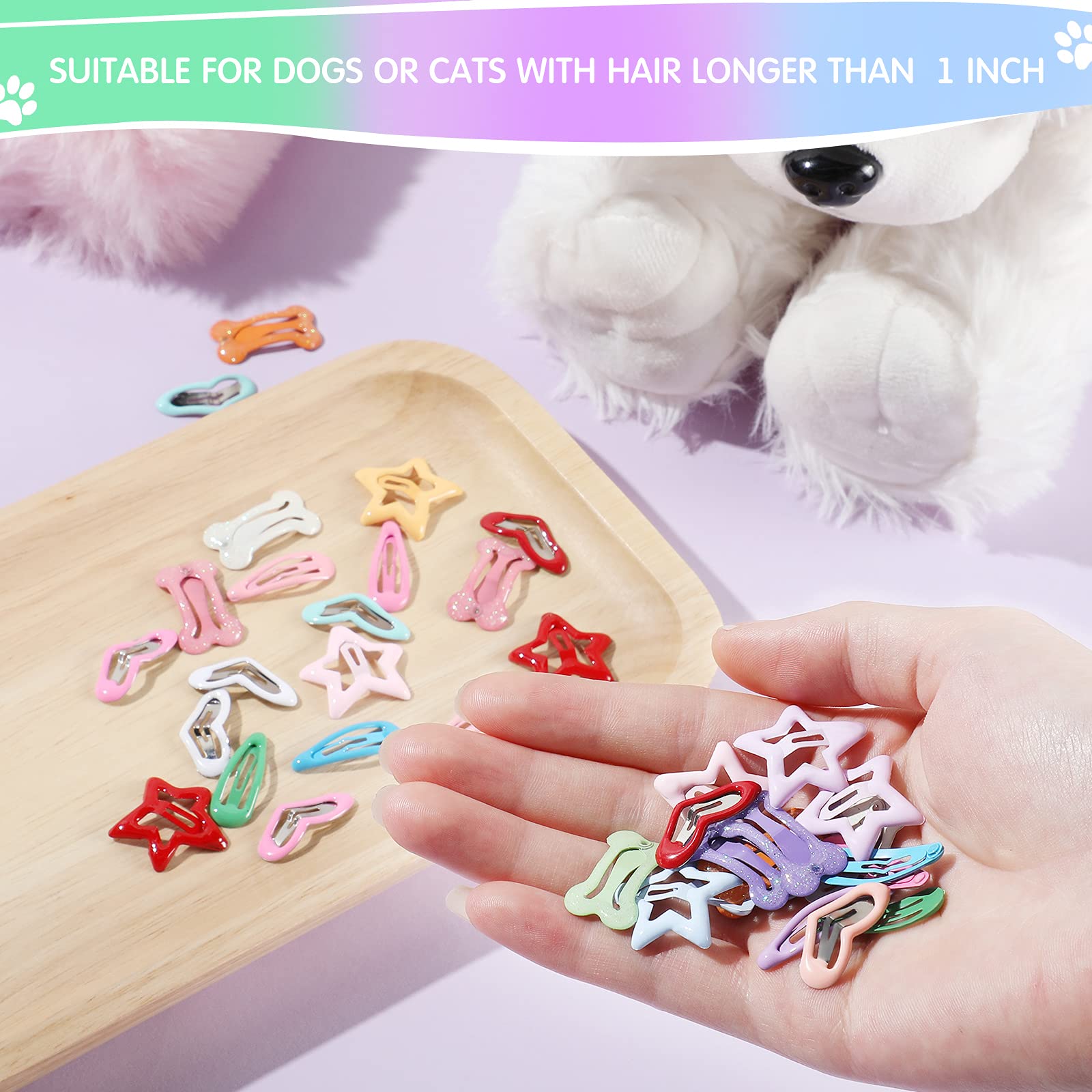 MTLEE pinces poils animaux cœur : style adorable et confort pour votre compagnon.