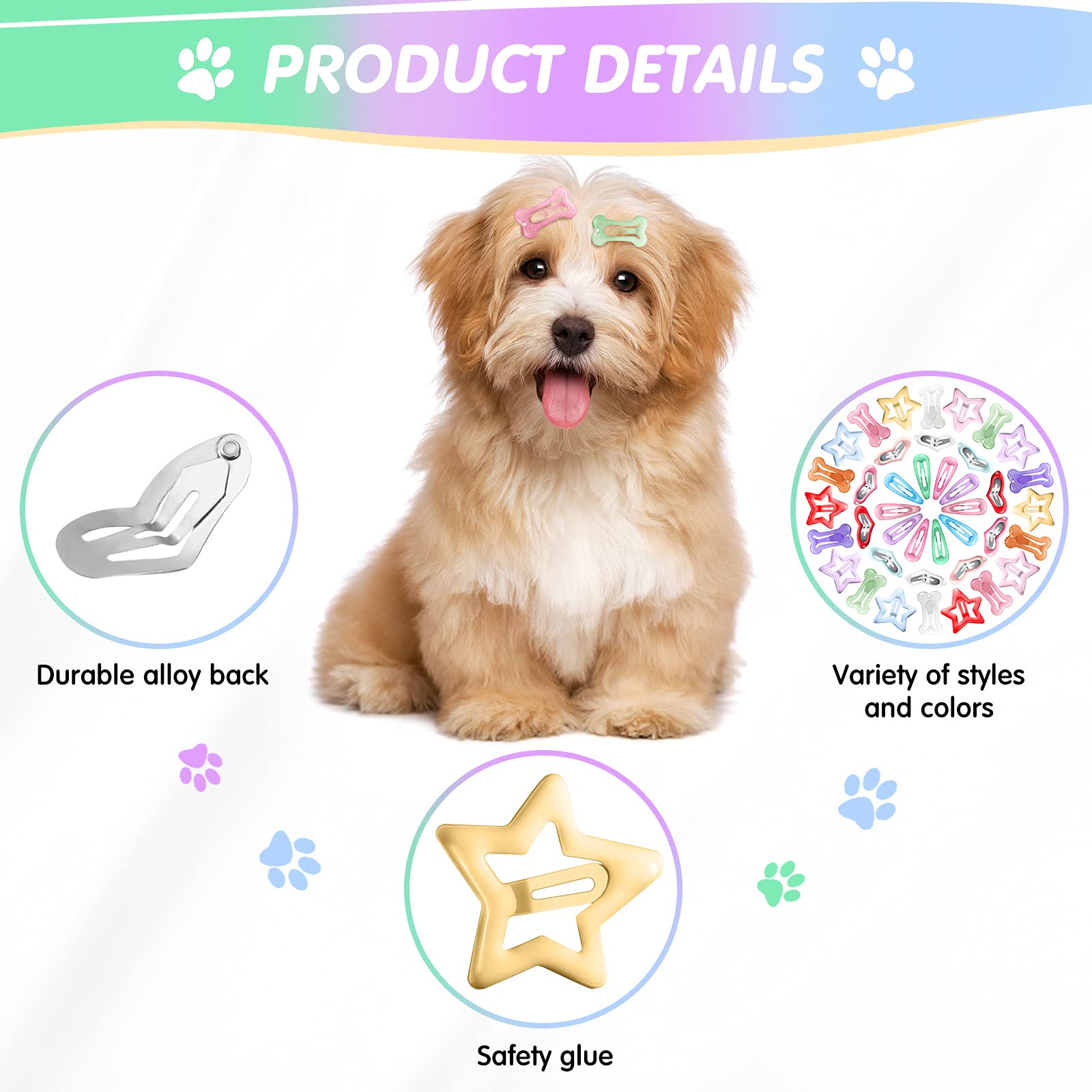 MTLEE pinces poils animaux goutte : couleur vive et usage quotidien pratique.