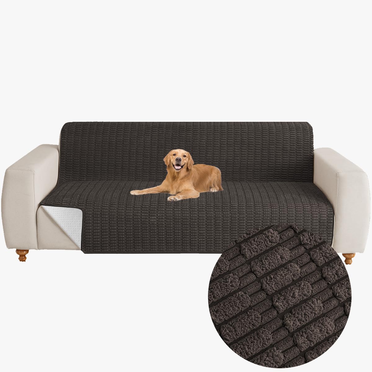 Muamar Housse canapé chien étanche et anti-dérapante protégeant le salon.