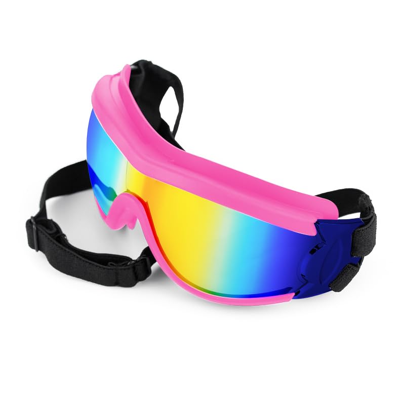 Lunettes Muejjur pour chien voyage rose, protéger du soleil lors des trajets.