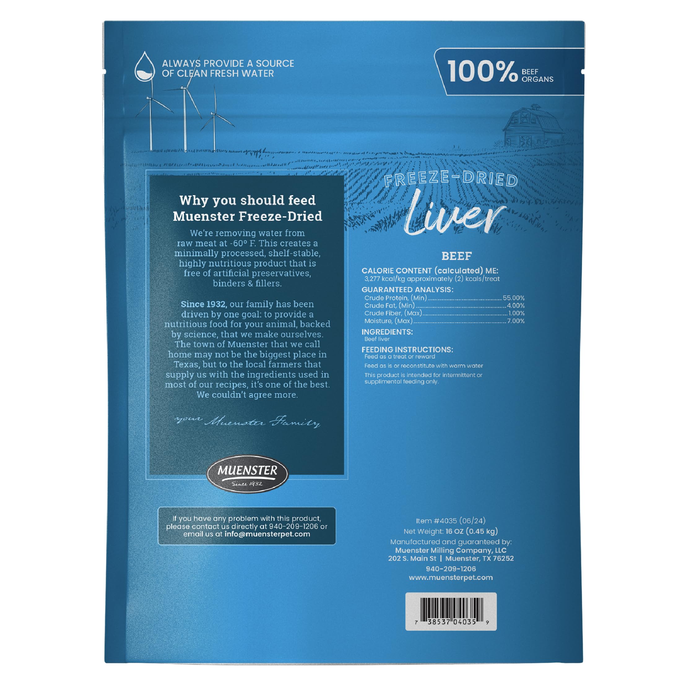 Muenster hypoallergeniques: sans additifs pour chiens sensibles