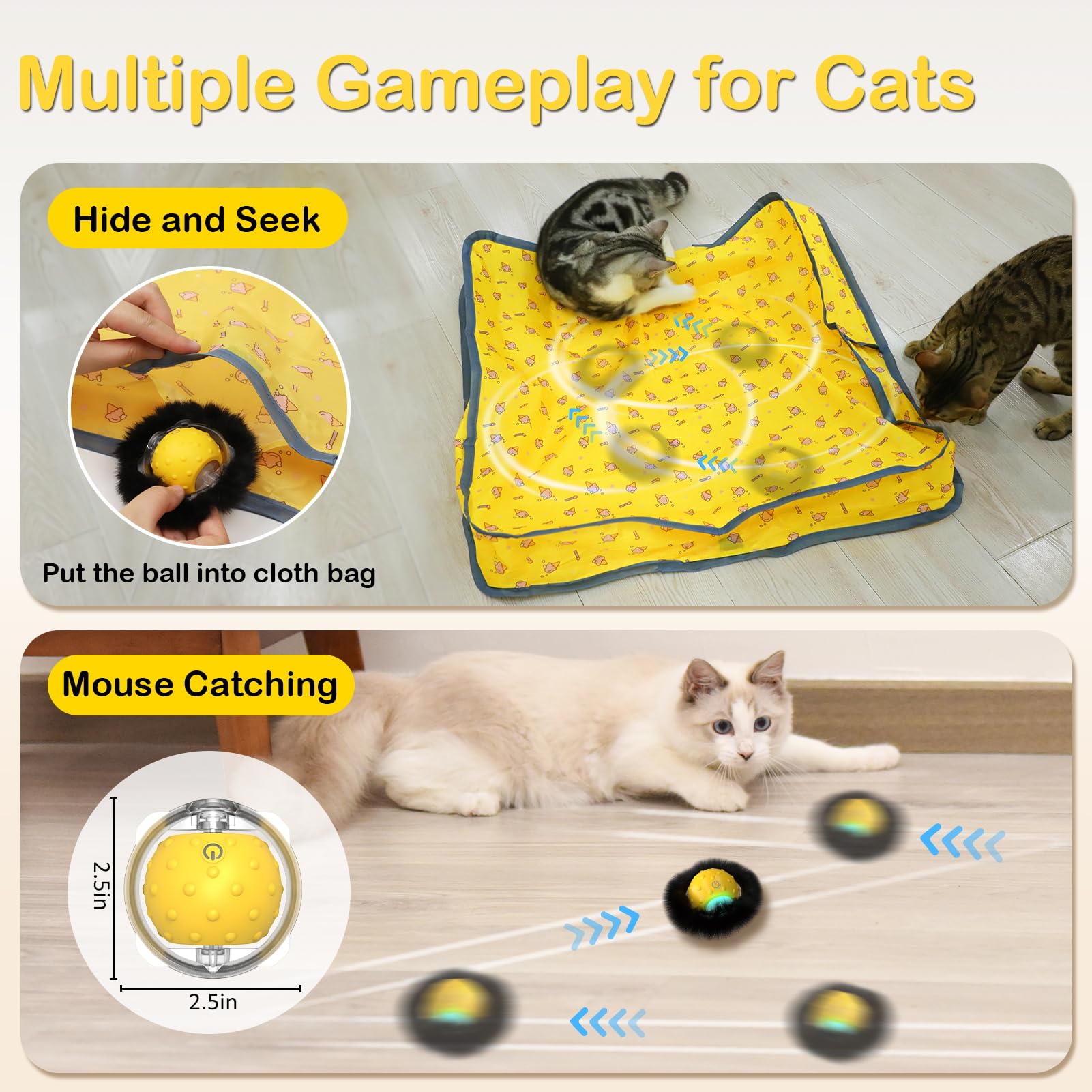 Muhhiba-mode-vitesse-chat s’adapte à l’énergie et à l’âge du chat.