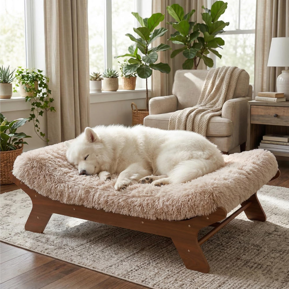 Kit durable et résistant: cadre bois et matelas de qualité Muihood