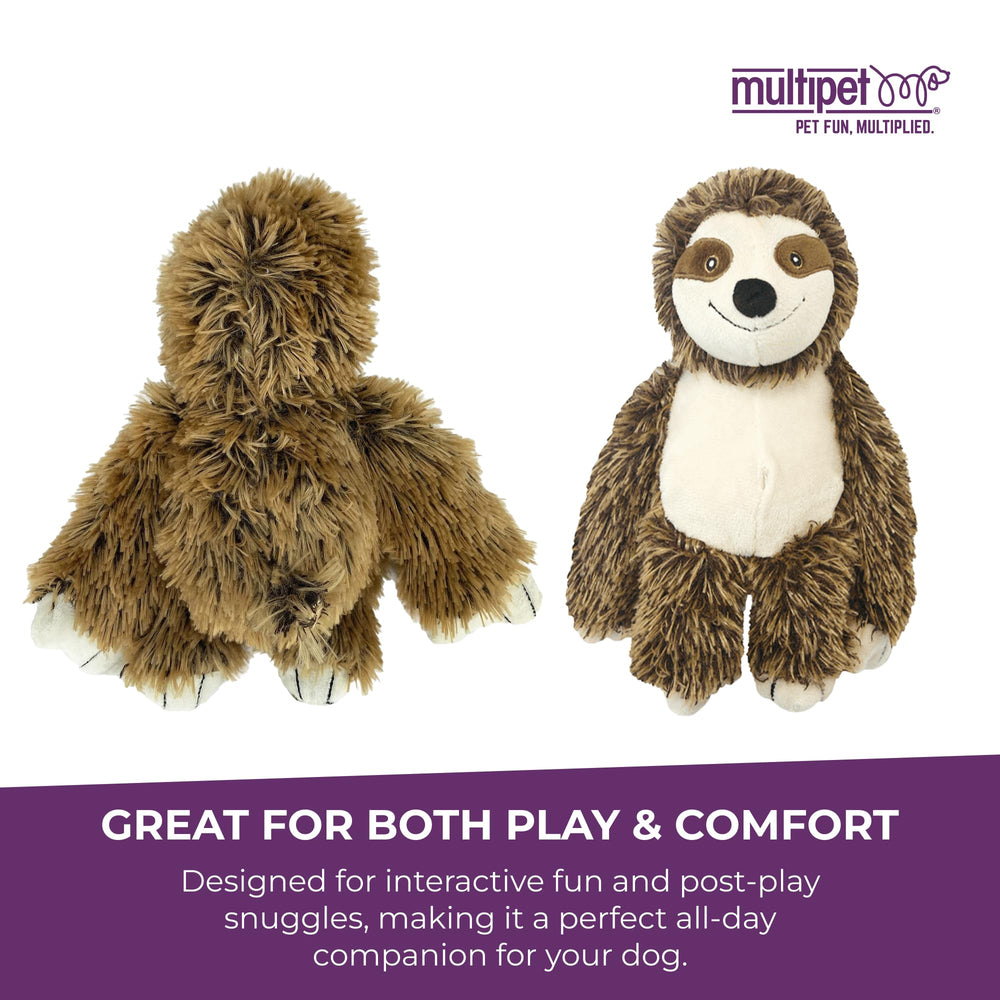 Multipet Bark Buddies Sloth compagnon doux pour chiens actifs
