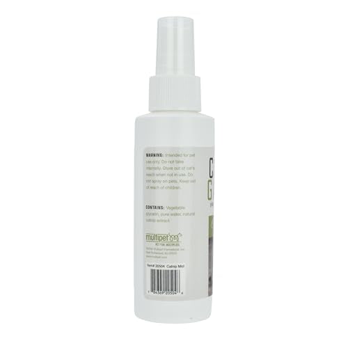 Multipet brume d'herbe-chat sur griffoir, encourage le frottement et l'activité.