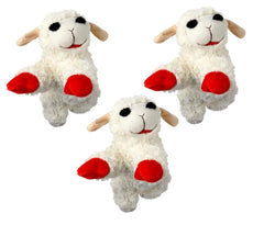 Jouet agneau-chop-jouet-chien-6-pouces-pack-3 de Multipet Classic Media, parfait pour le jeu quotidien.