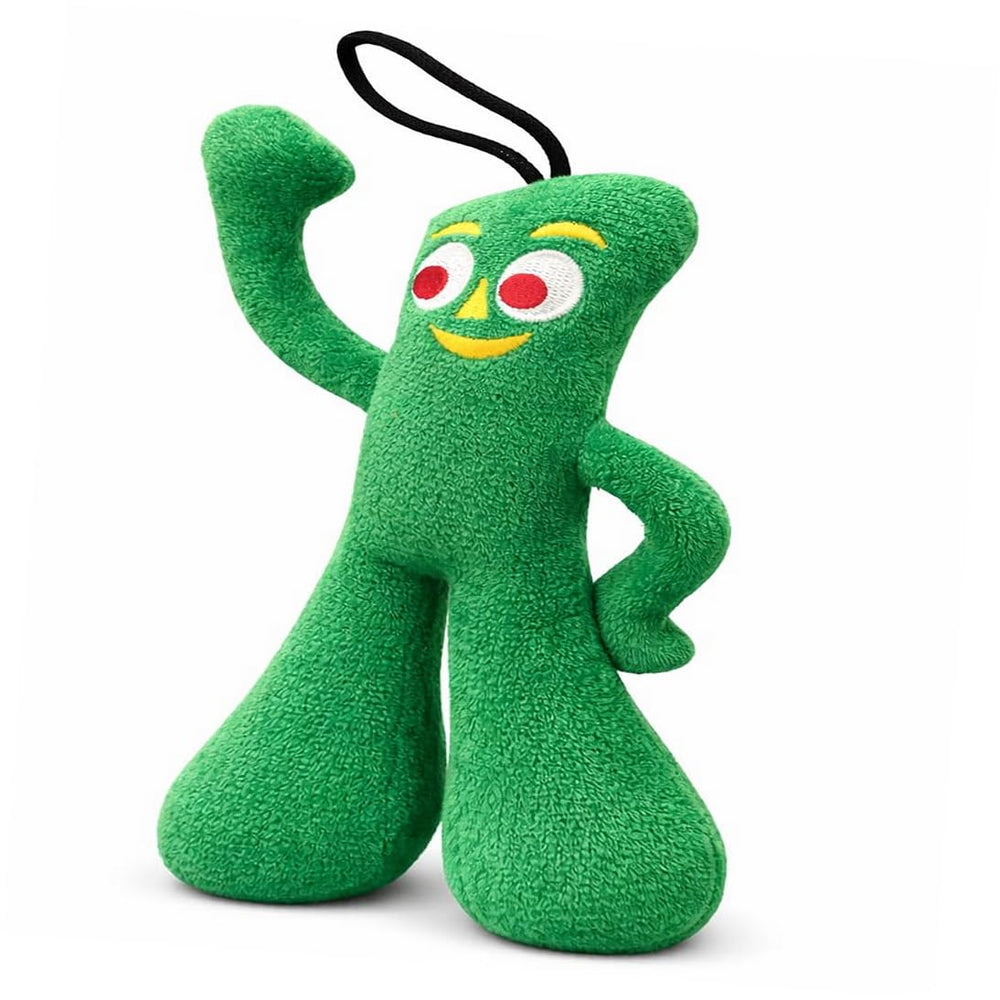 Jouet Gumby Multipet vert 6 pouces, peluche douce pour tous les chiens.