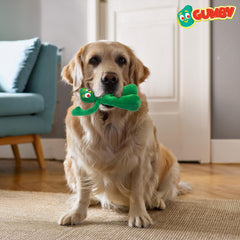Jouet chien Gumby Multipet en action pendant le jeu.