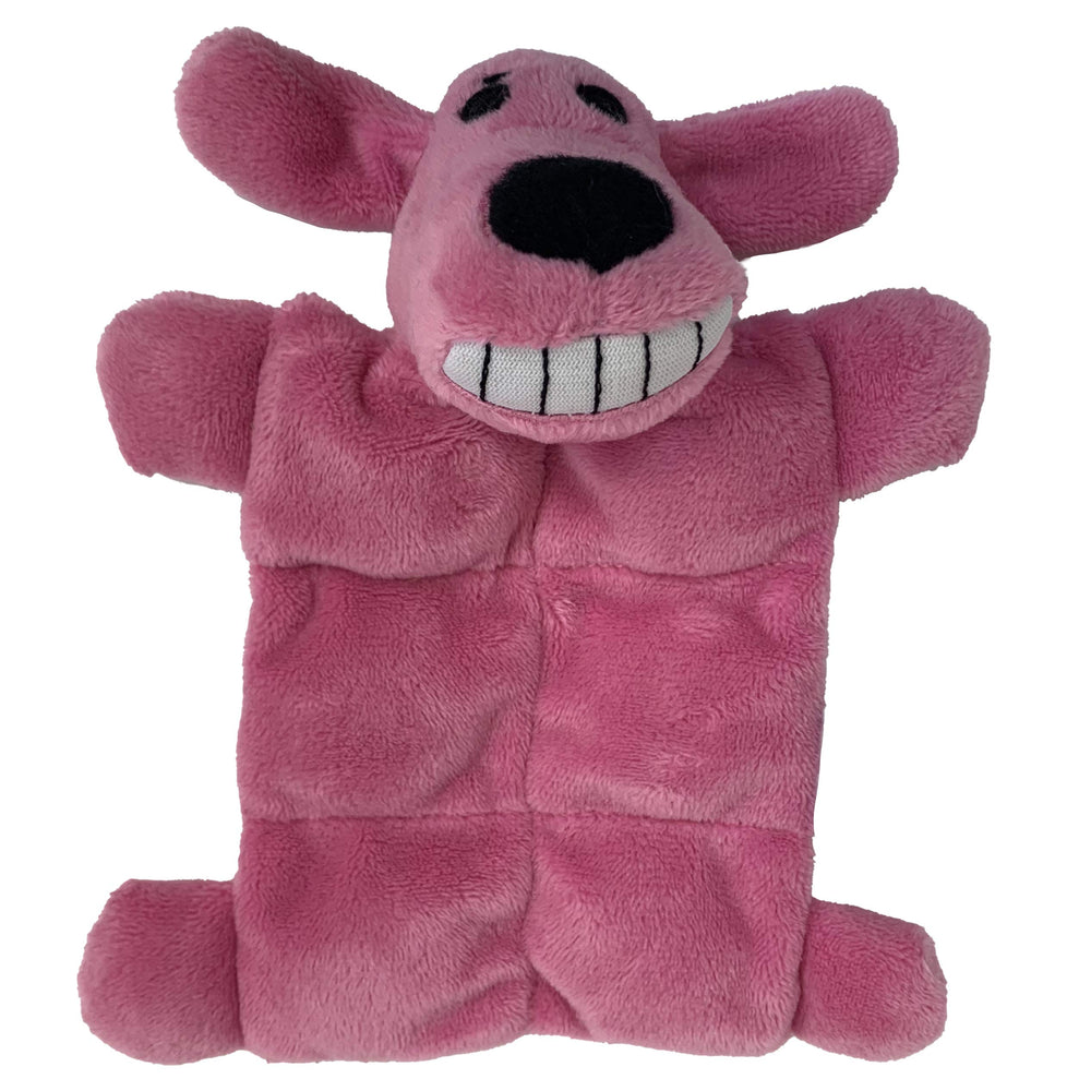 Multipet Loofa Squeaker, jouet petit chien, parfait pour jeux de rapport.