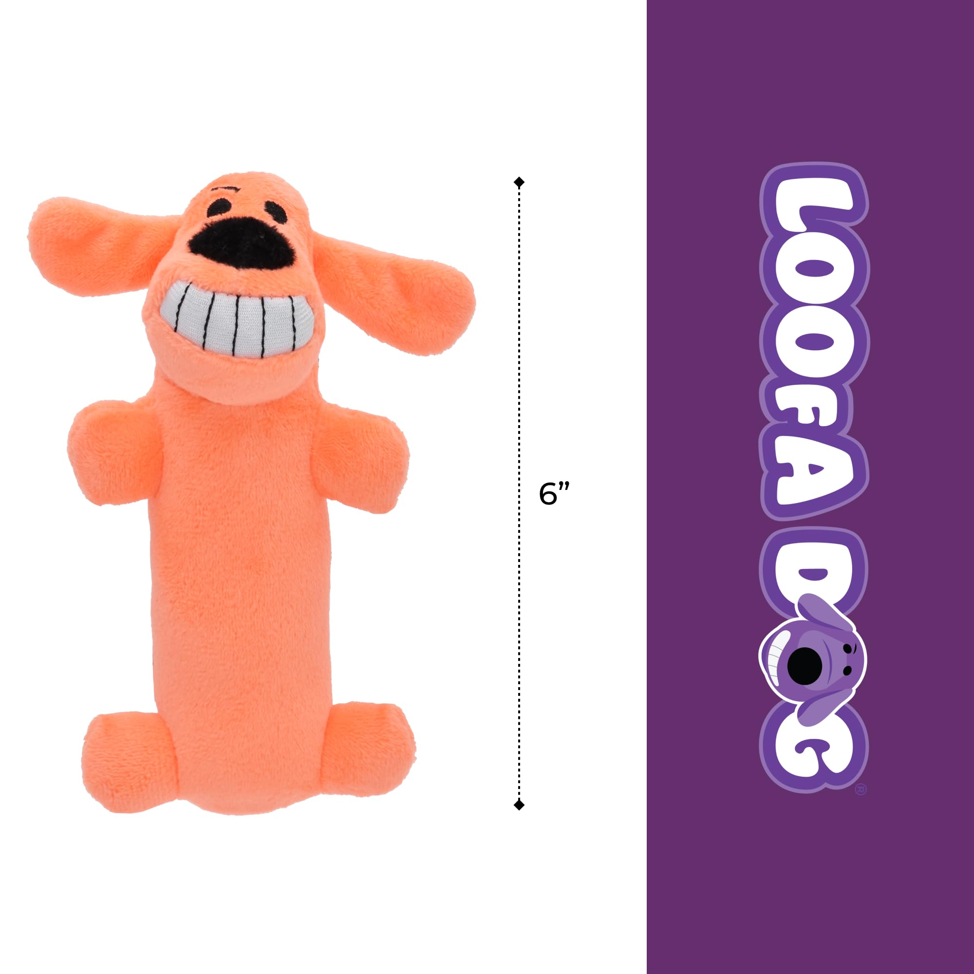 Multipet Jouet Doudou Loofa Chien Coloris Surprise, coloris variés pour réagir en jeu.