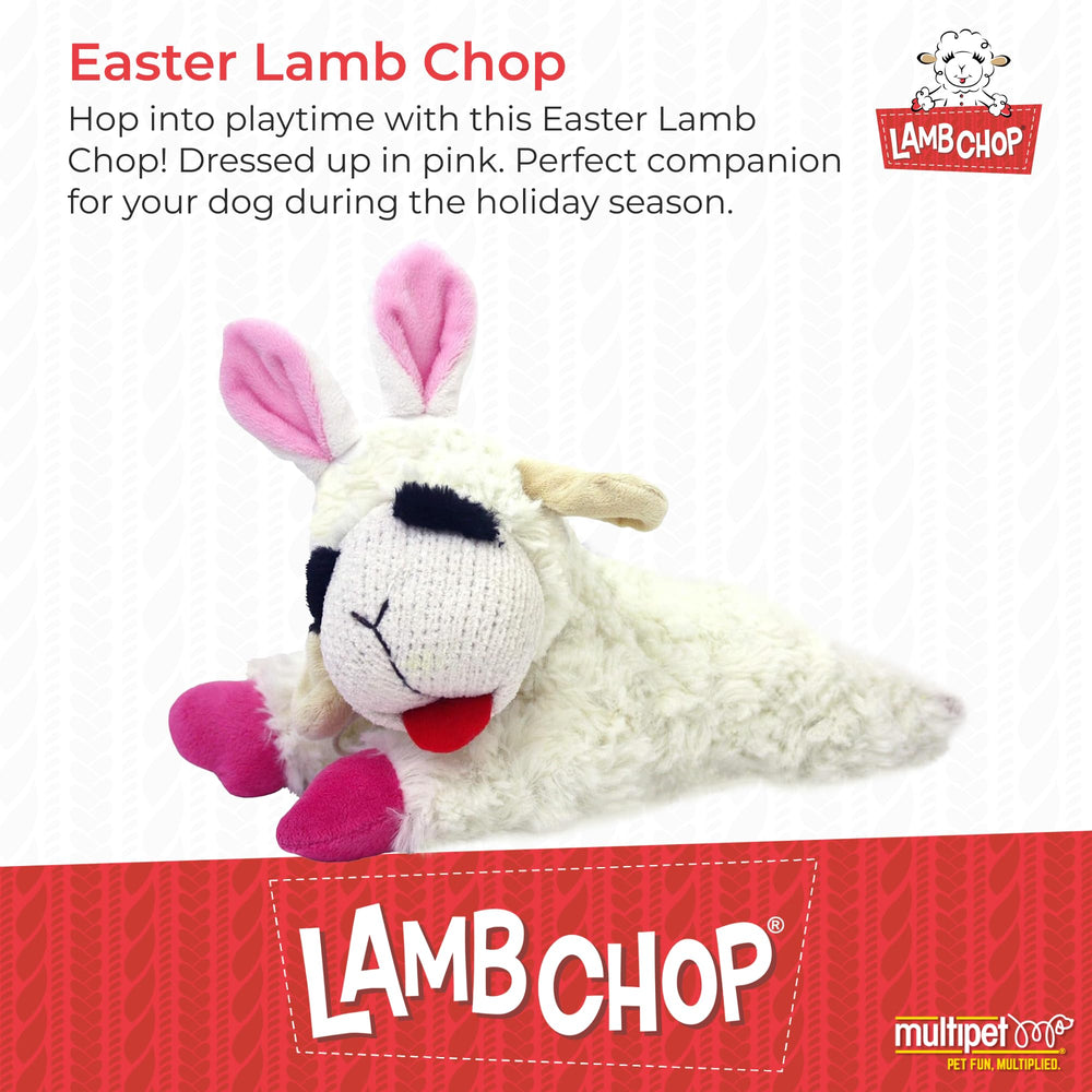 Lamb Chop Multipet avec oreilles de lapin, stimule le jeu et l’imagination.