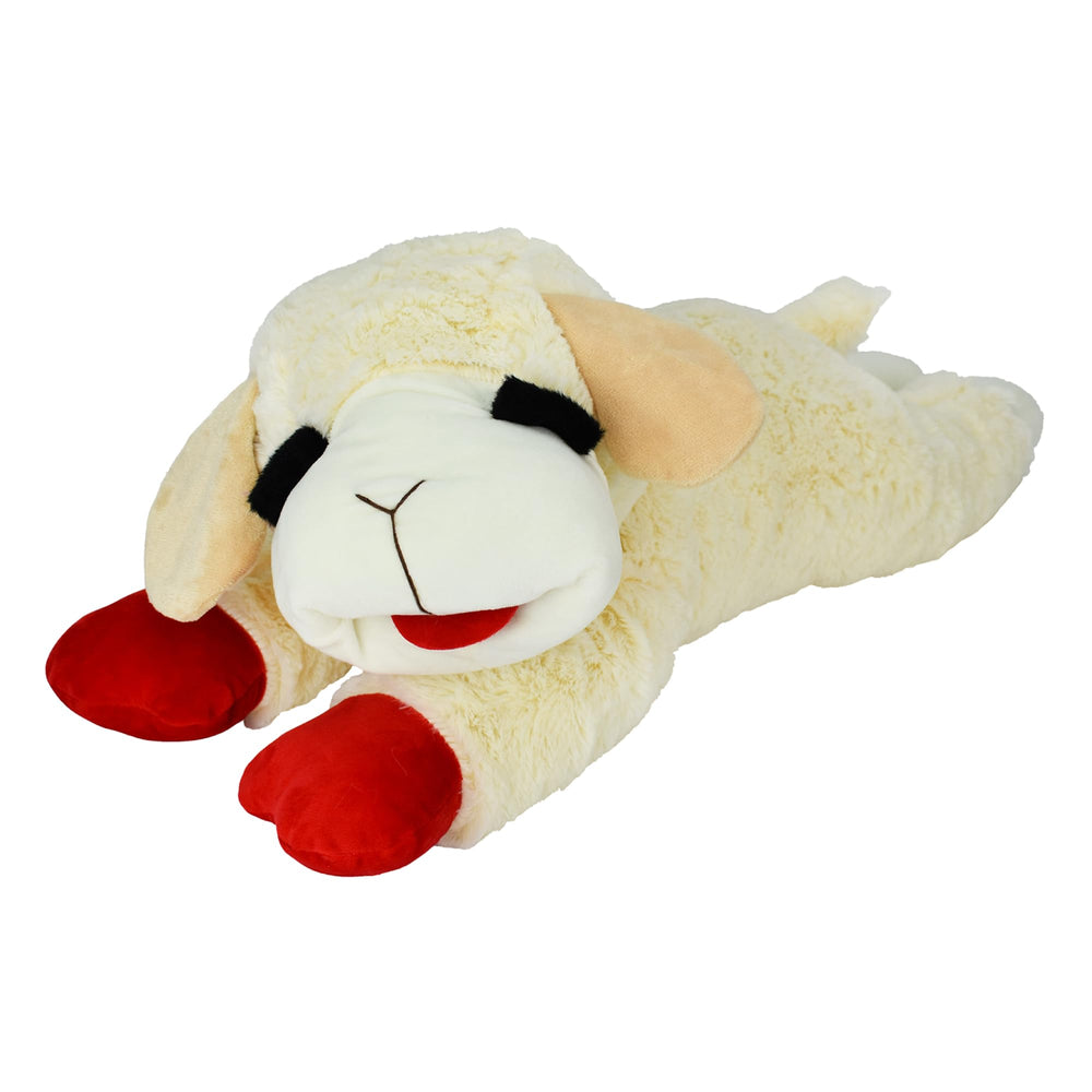 Multipet Lamb Chop peluche 24 pouces, idéale pour câlins et jeux.