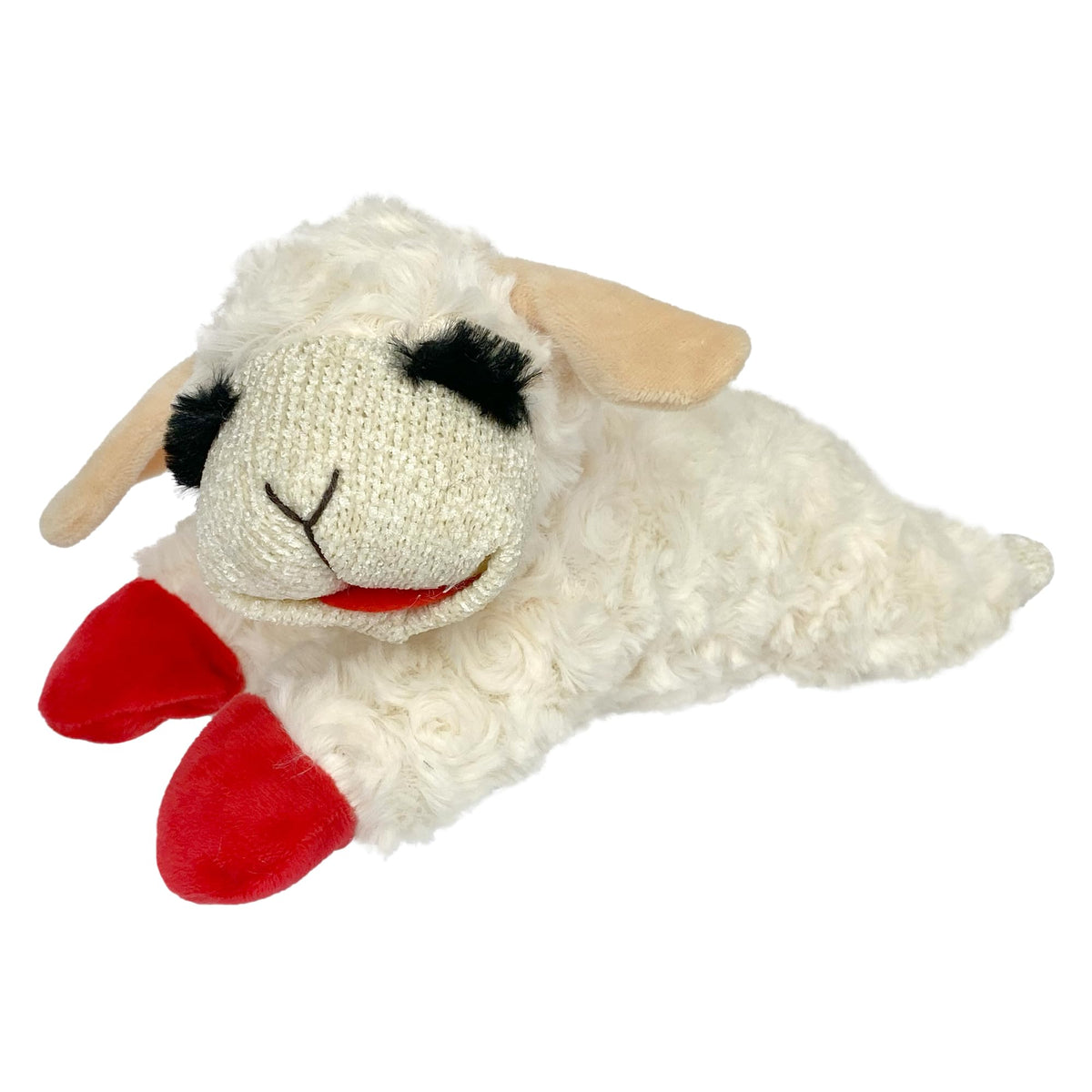 Multipet Lamb Chop peluche crème de 10 pouces, douceur idéale pour les câlins.