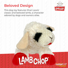 Texture douce de la peluche Multipet Lamb Chop, agréable au toucher.