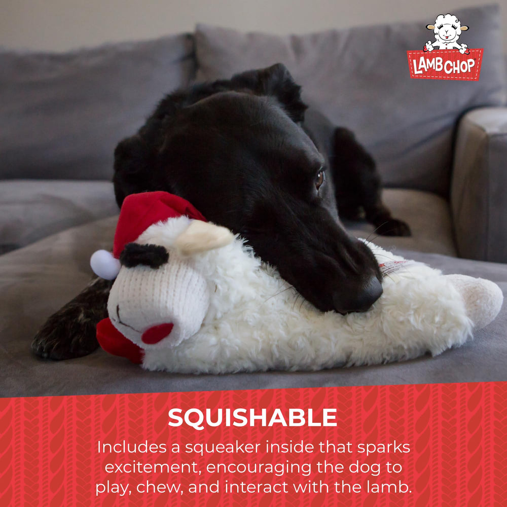 Lamb Chop Multipet peluche douce, toucher réconfortant lors des câlins.