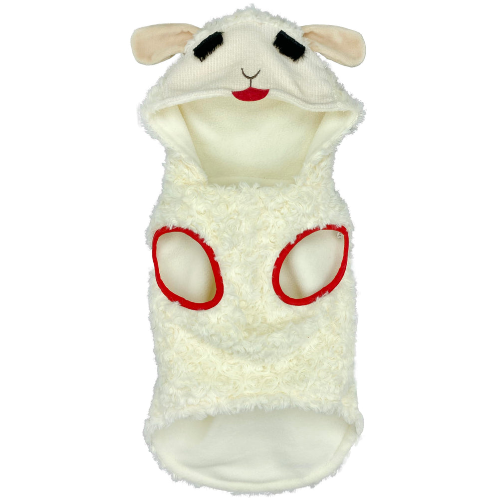 Vêtement Lamb Chop de Multipet au design iconique pour photos et fêtes.
