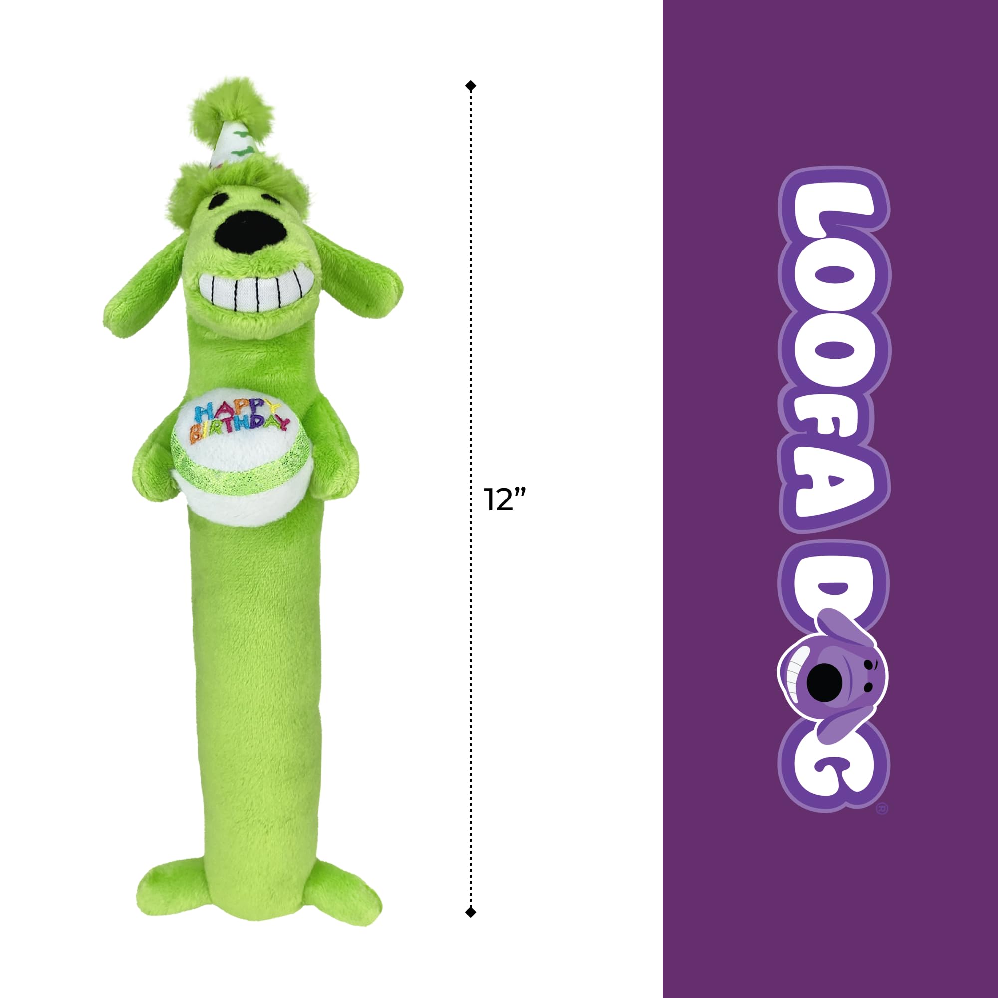 Peluche multipet loofa-dog douce rose, compagnon réconfortant après le jeu.