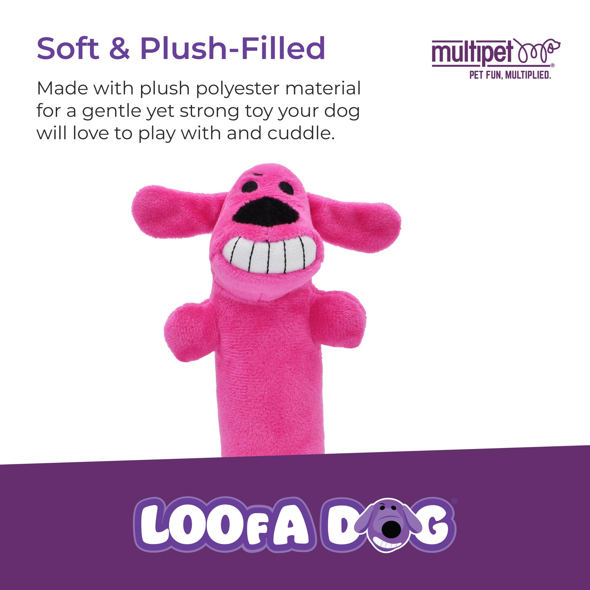 Multipet Loofa Doudou Chien Sifflement: stimulation auditive lors des sessions.