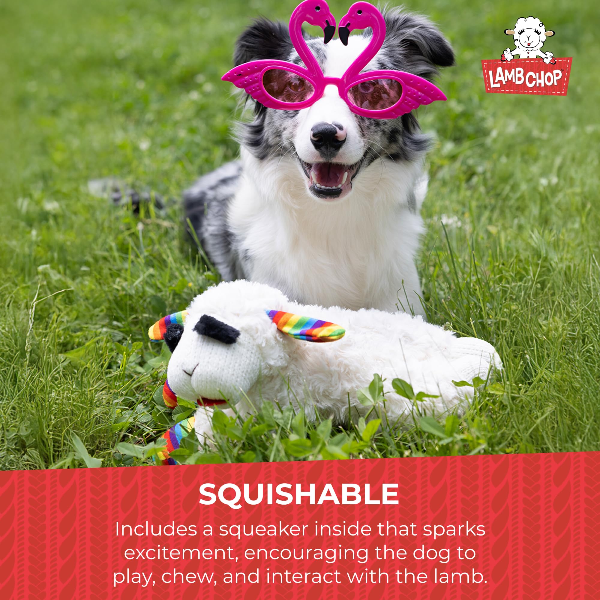 Multipet peluche avec sifflet integre, stimule le jeu interactif
