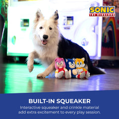 Multipet Sonic Tail peluche douce, toucher agréable lors des séances de jeu.