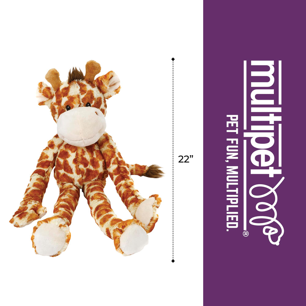 Multipet Swingin Safari Girafe — jouet peluche sécuritaire et durable