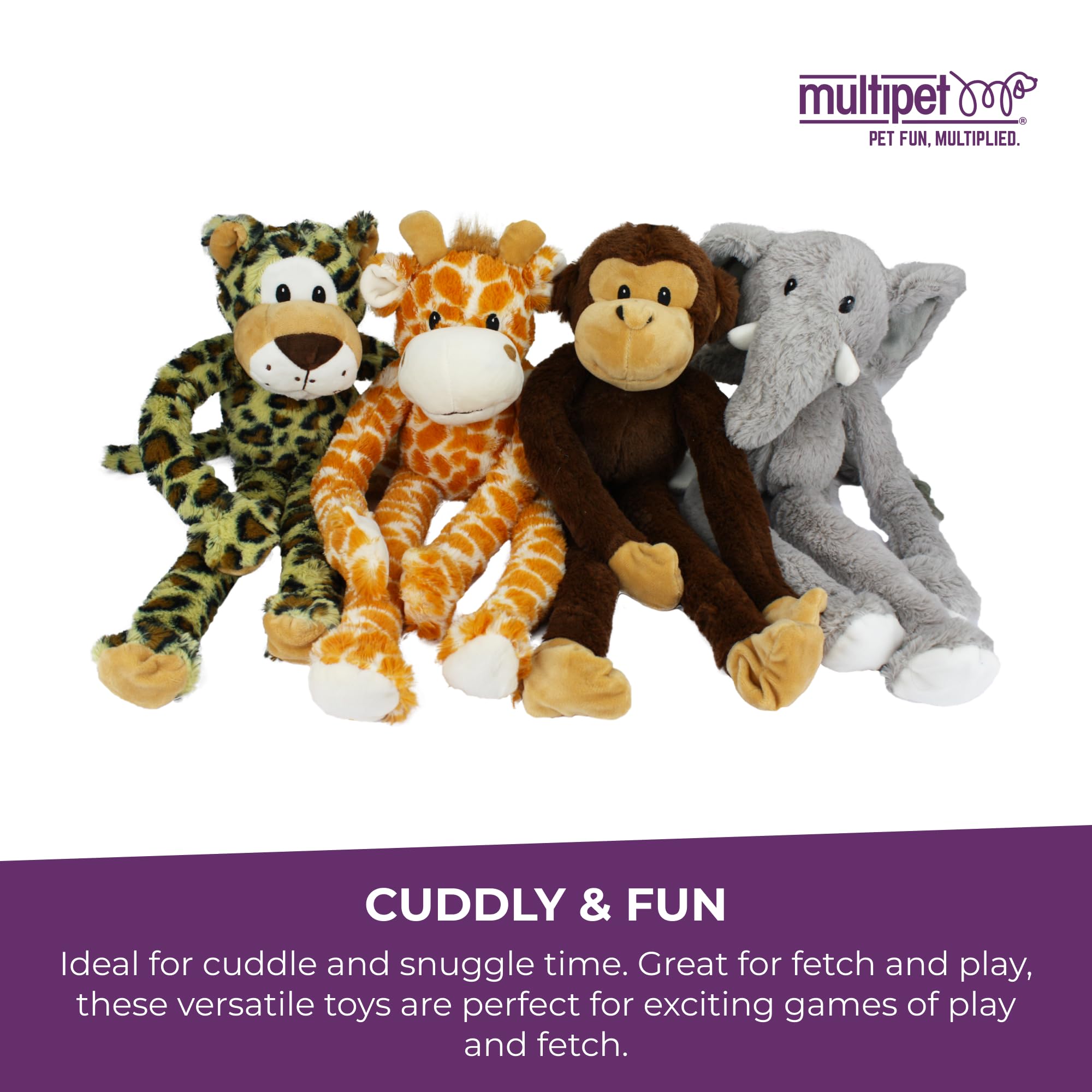 Multipet Swingin Safari Girafe — format 19 pouces idéal pour câlins
