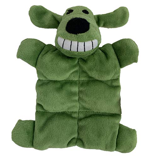 Zoom sur les sifflets multiples Multipet Loofa Squeaker, stimulant le jeu.