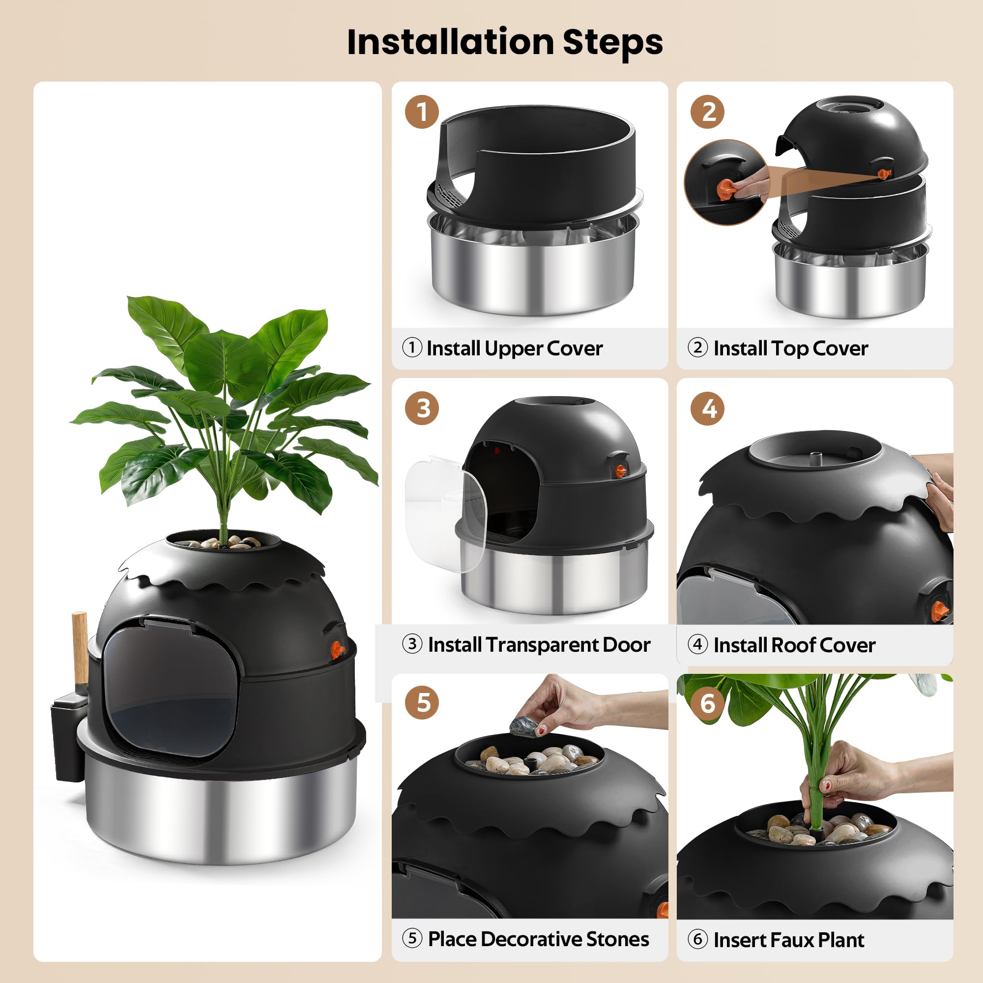 MuseMira pelle et tapis inclus – kit pratique pour garder l’espace propre.