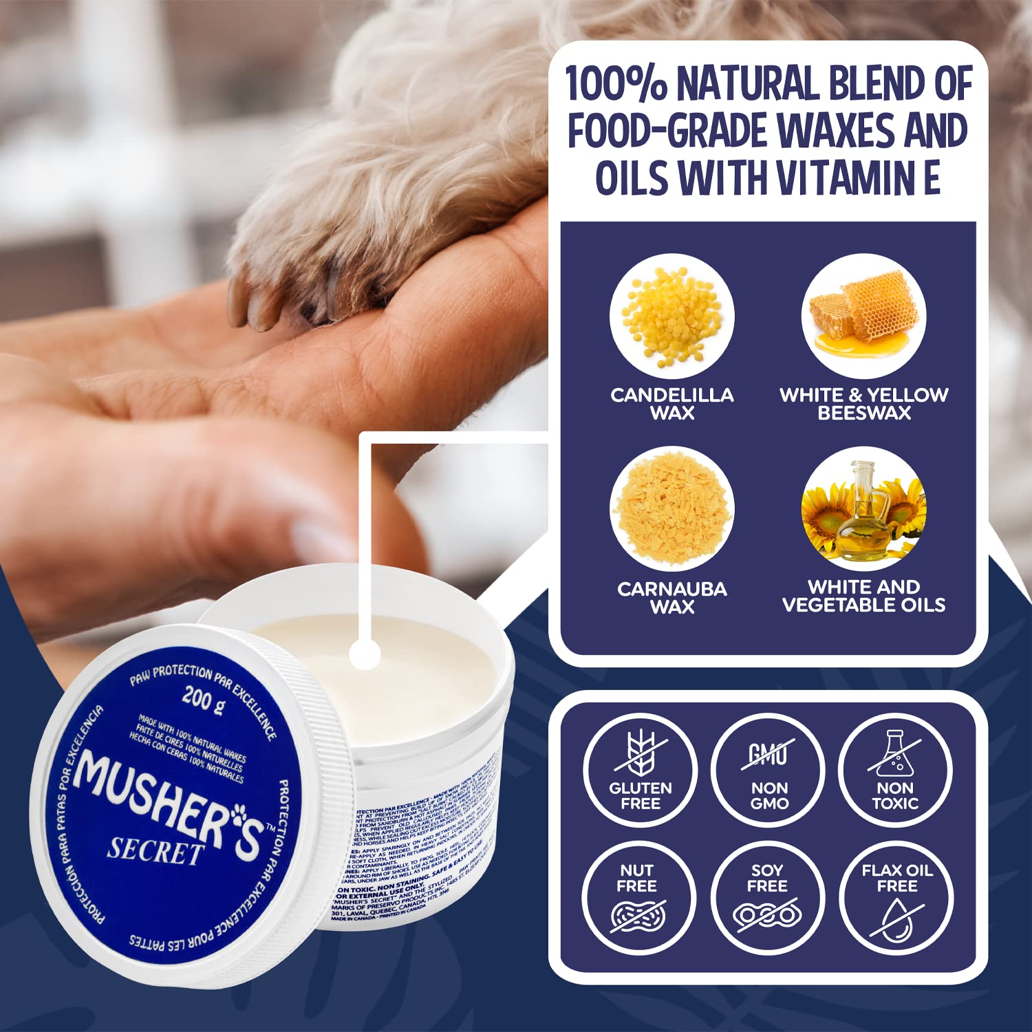 Application patte douce pour nourrir et hydrater les cous.
