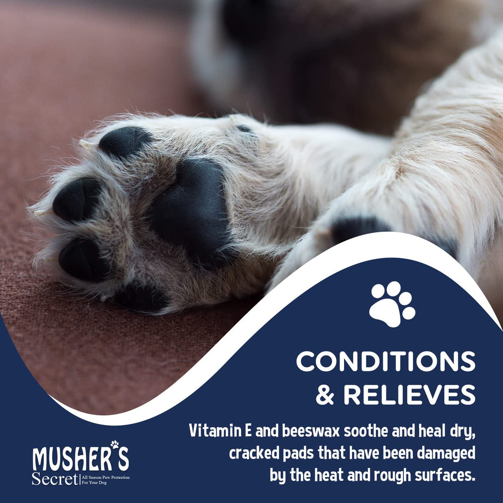 Hydratation Mushers Secret pour patte chien — soin nourrissant.