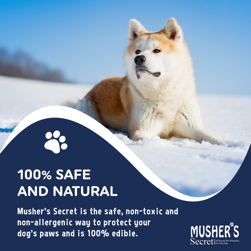 Protection hivernale Mushers Secret pour patte chien — ideal en hiver.