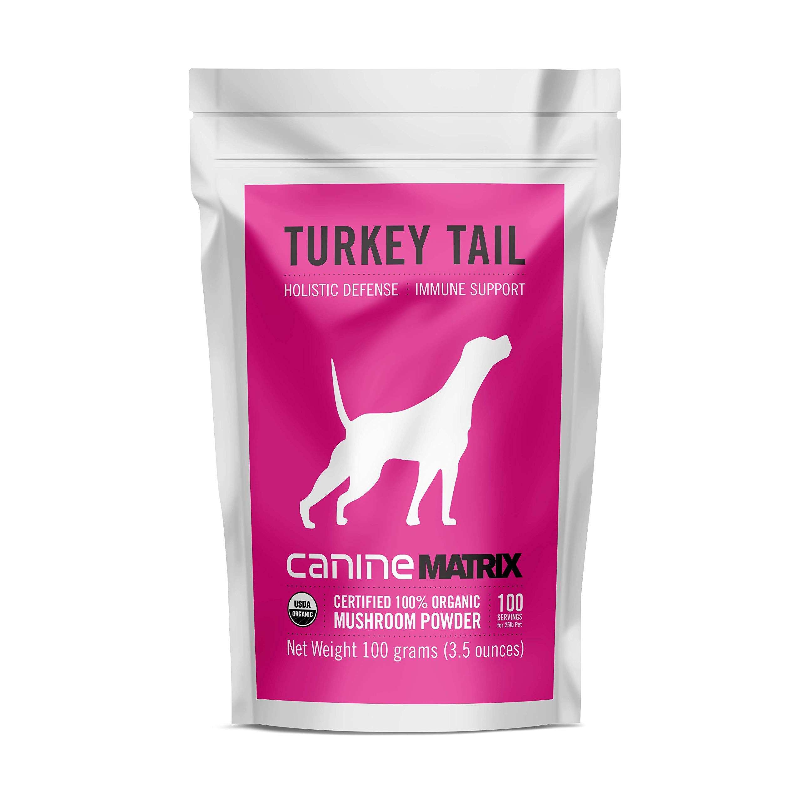 Om Mushroom Matrix Pet Guide Dosage Quotidien, instructions simples pour chiens et chats.