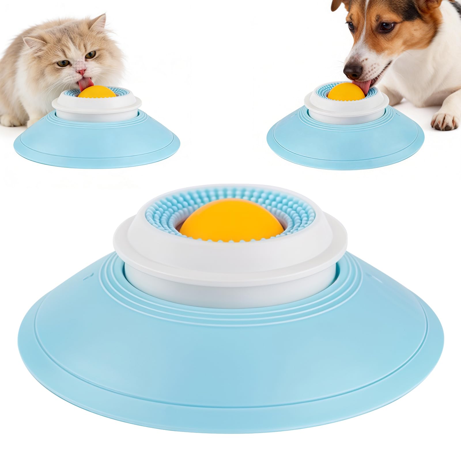 MUSICRAB bol ralentisseur pour chiens, réduit les éclaboussures lors des repas liquides.