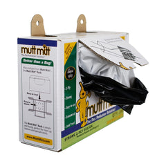 Mutt Mitt: sachets blancs avec bord noir pour extérieur.