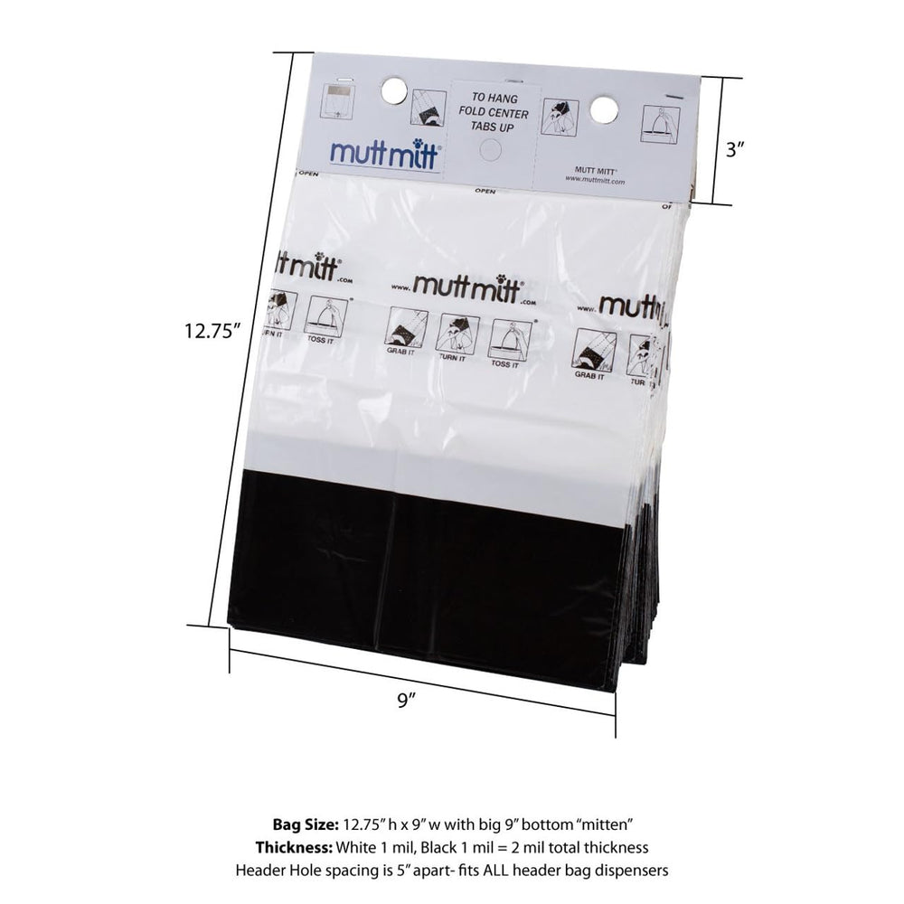 Mutt Mitt matériau plastique durable: sacs résistants et fiables