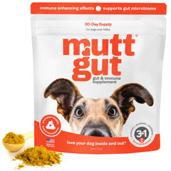 MUTTGUT pro biotiques chien – poudre facile à ajouter au repas pour une digestion potentiellement équilibrée.