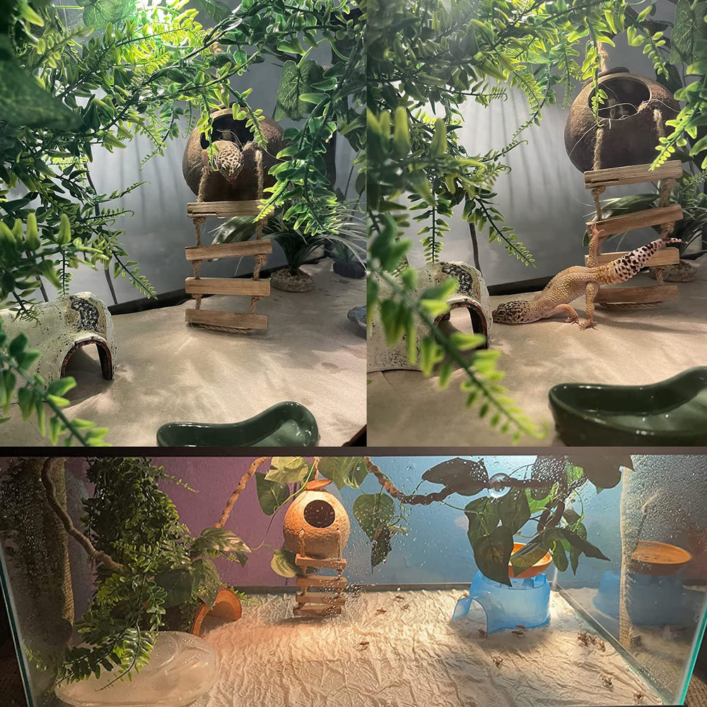 MUYG decor-liane-simulee-vert, ambiance naturelle et stimulant pour reptiles.