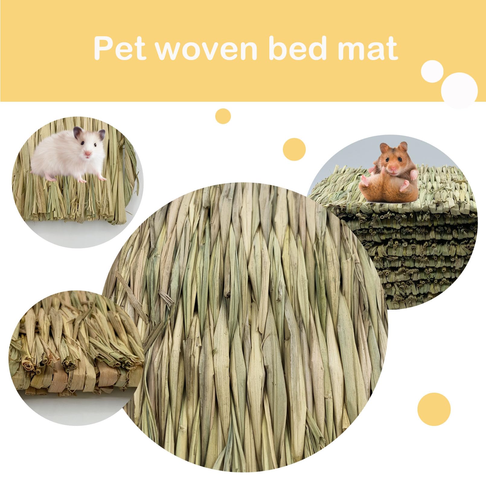 MUYG tapis d'herbe pour lapin, nettoyage facile après utilisation.