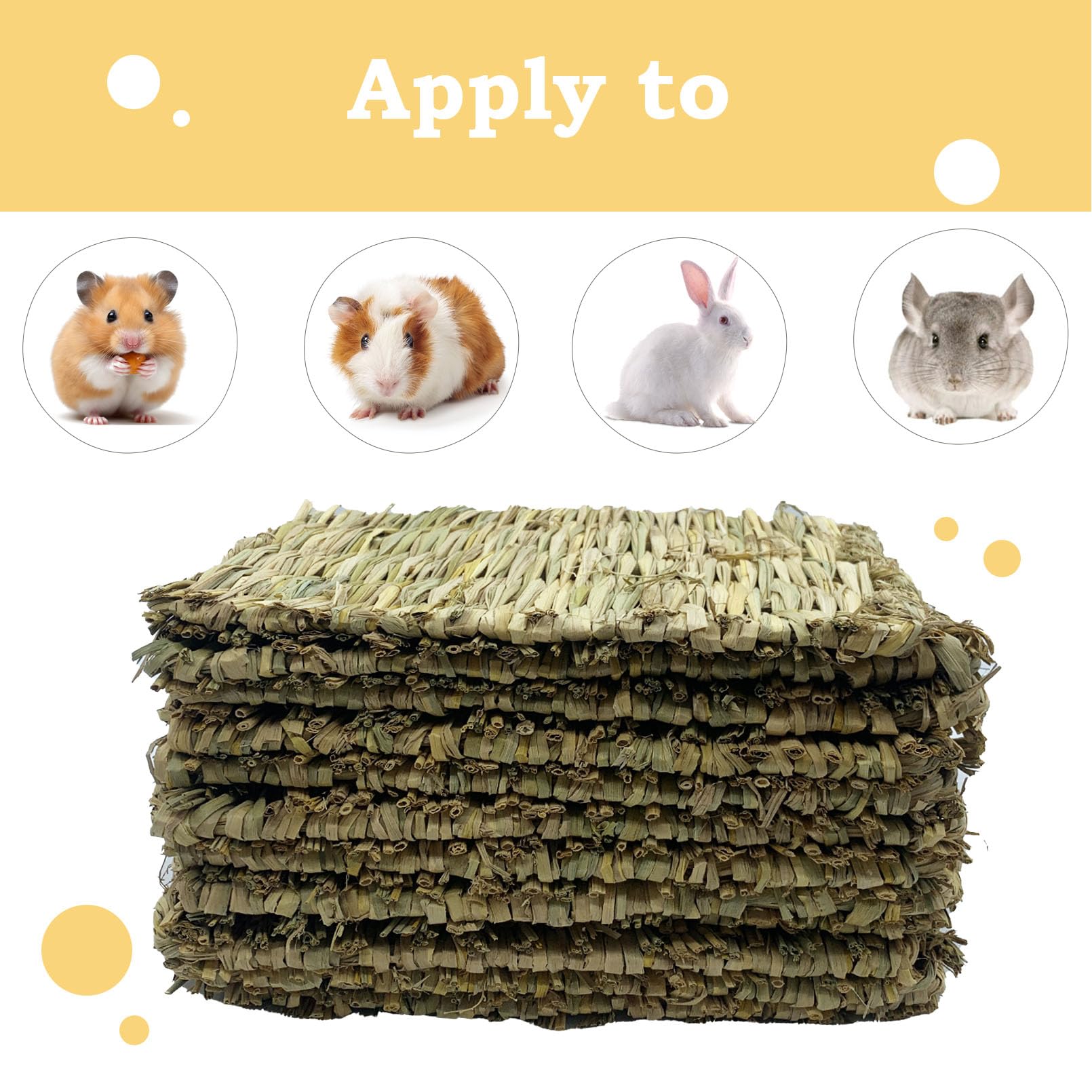 MUYG tapis d'herbe pour lapin, ensemble pratique et durable.