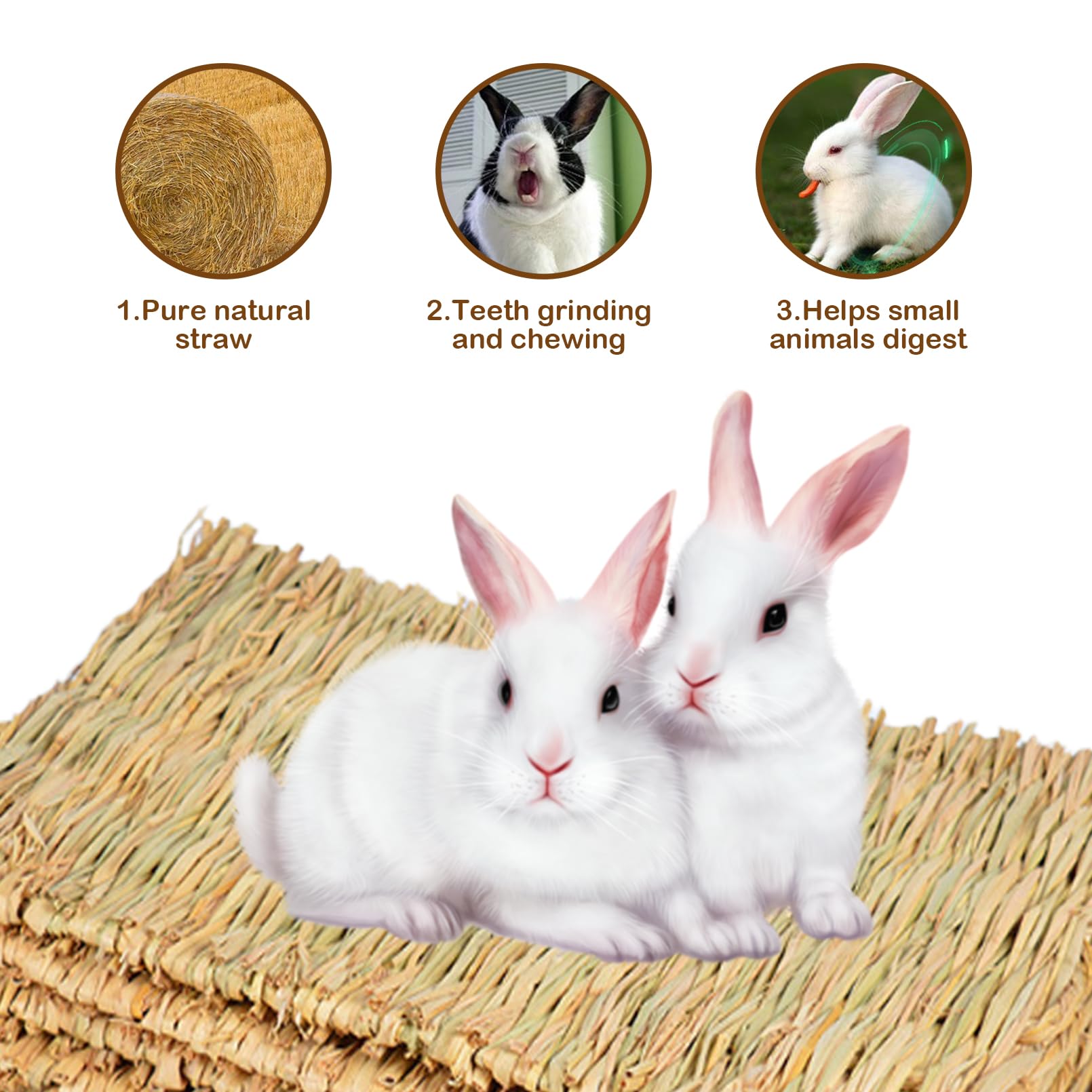 MUYG tapis-herbe-nid-confort, transforme le nid en refuge moelleux.