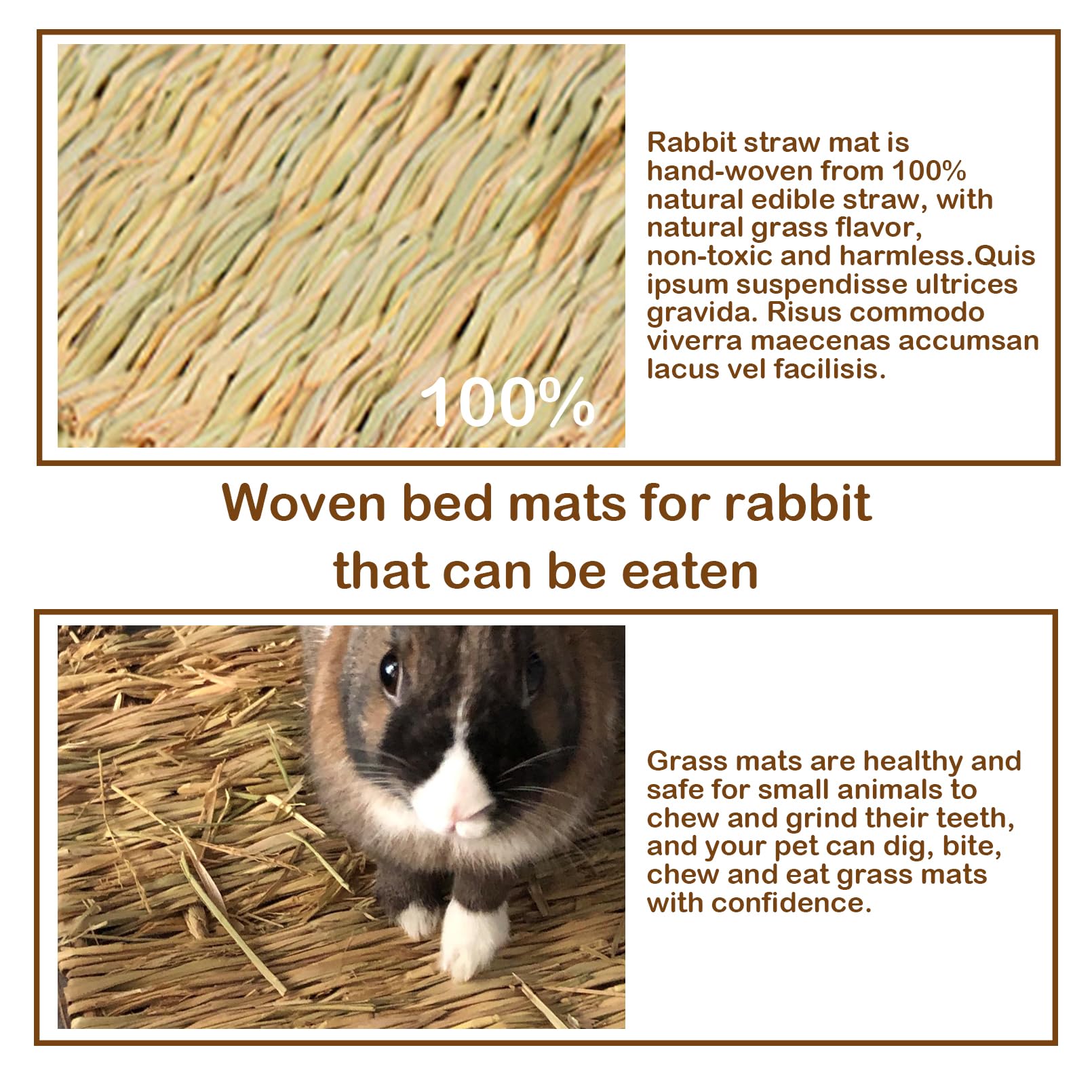 MUYG tapis-herbe-pieds-proteges-lapin, protège les pattes du lapin.