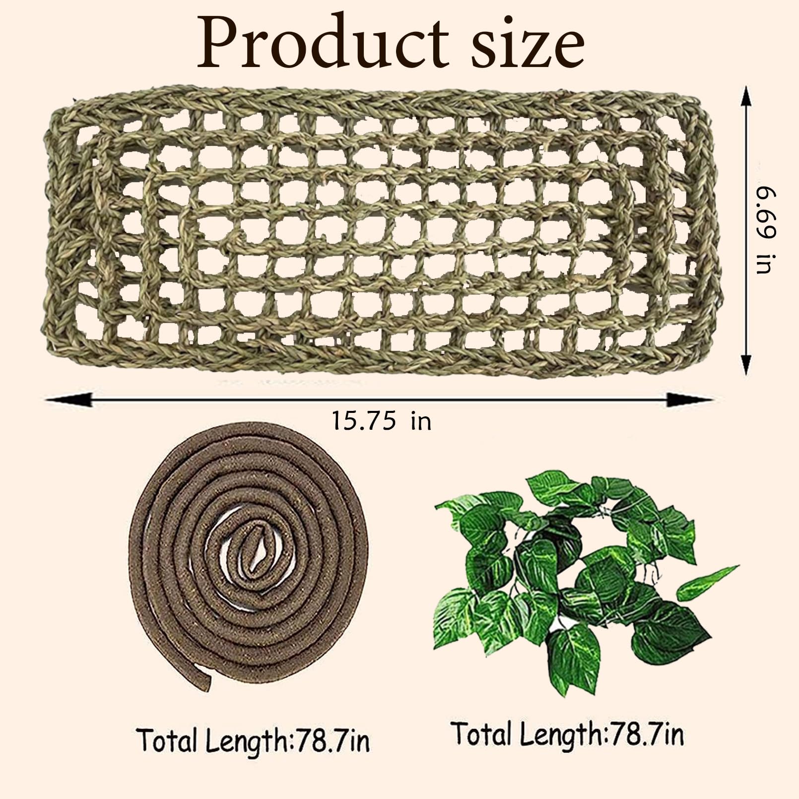 MUYG vigne-reptile-decoration: plantes artificielles colorées et vivantes